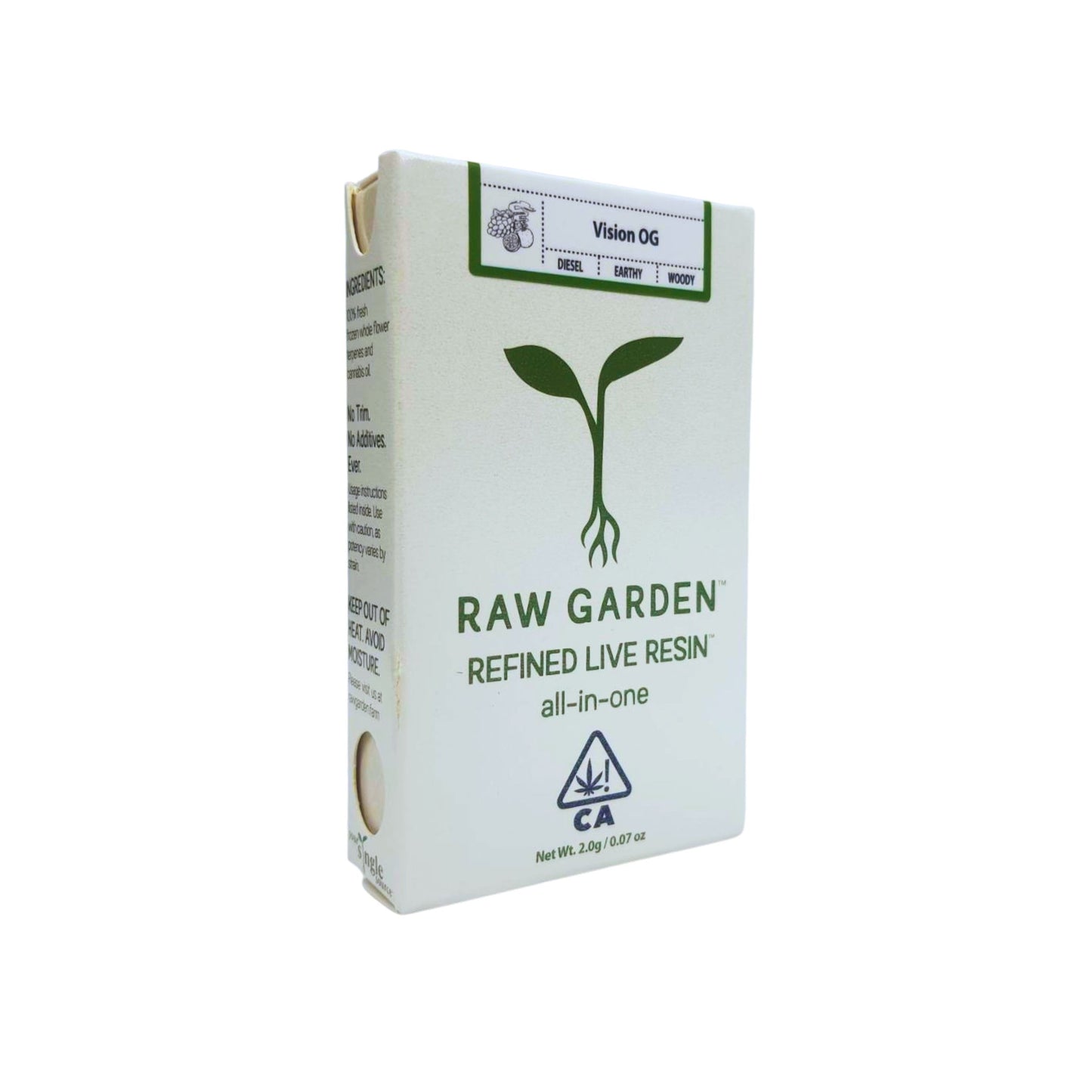 RAW GARDEN - REFINED LIVE RESIN ALL-IN-ONE 2.0ML | VISION OG : HYBRID