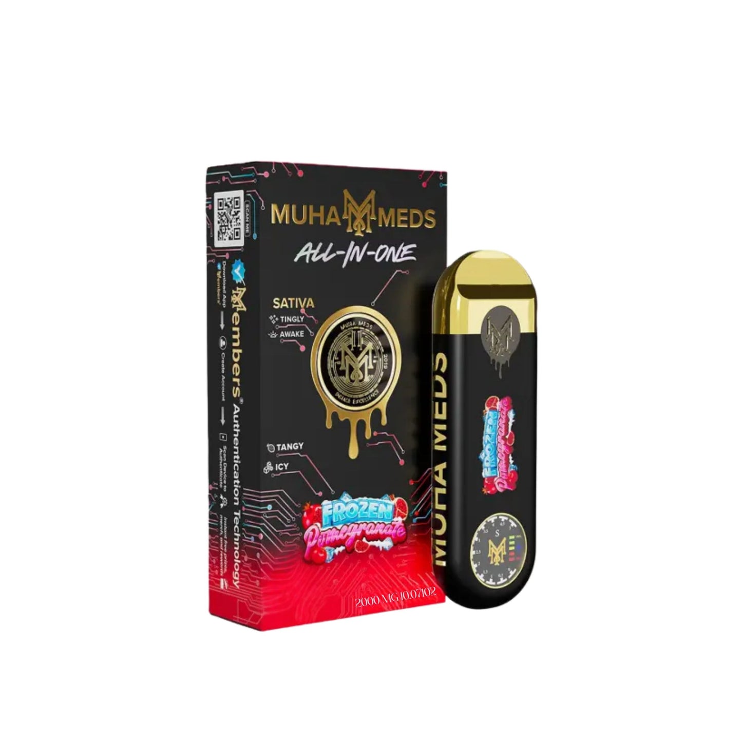 MUHA MEDS ALL - IN - ONE DISPOSABLE 2.0ML | FROZEN POMEGRANATE : SATIVA