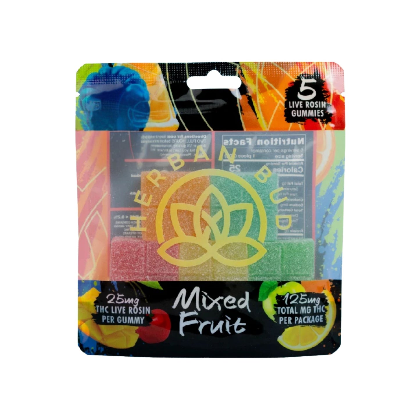 Jelly | Herban Bud Mixed Fruit Edibles gummy infused thc snack