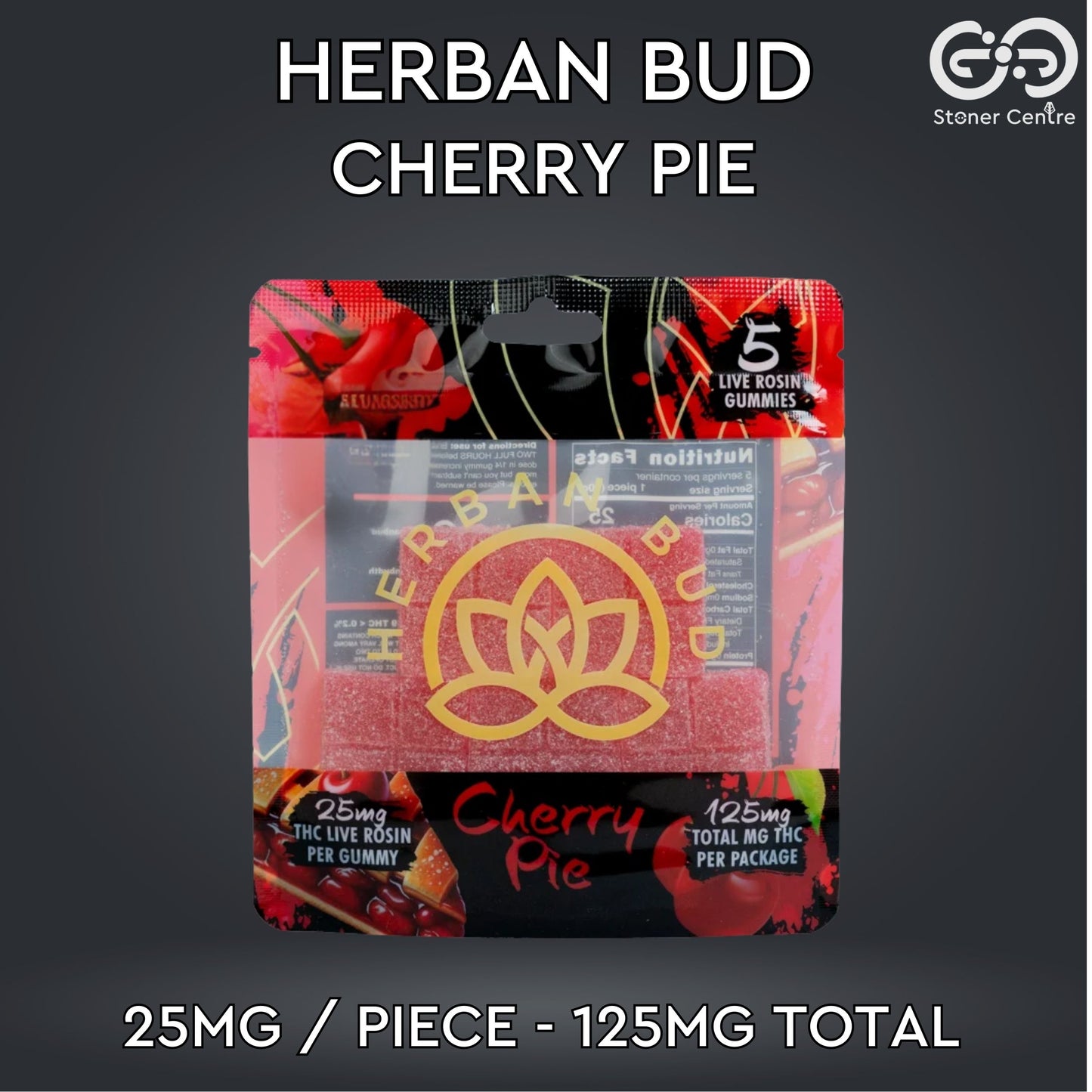 Jelly | Herban Bud Cherry Pie Edibles gummy infused thc snack