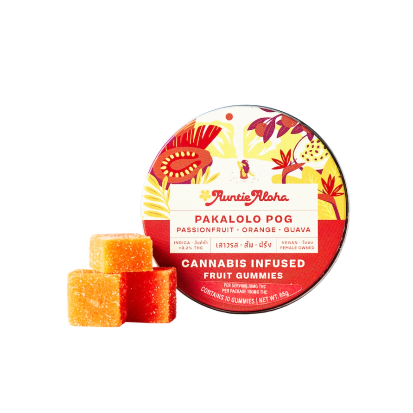 Jelly AUNTIE ALOHA PAKALOLO POG Edibles gummy infused thc snack