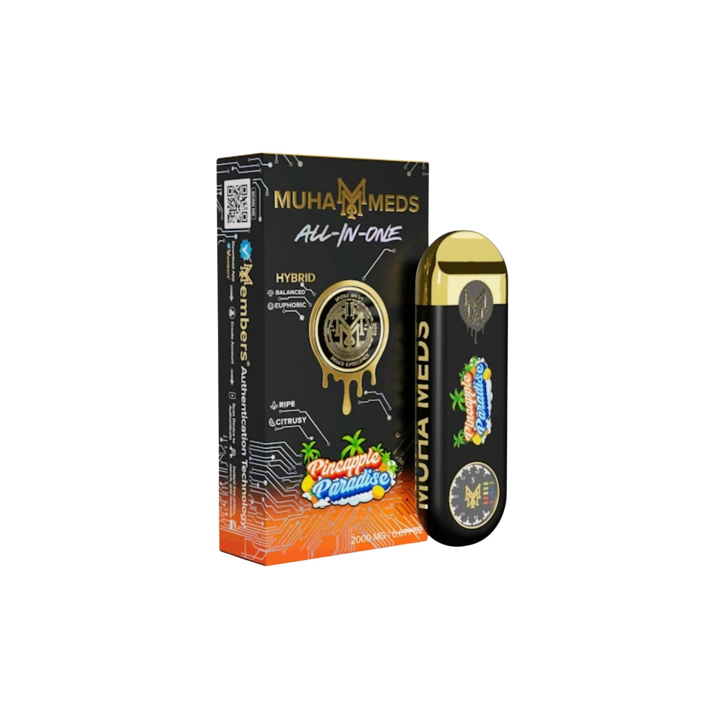 MUHA MEDS ALL - IN - ONE DISPOSABLE 2.0ML | PINEAPPLE PARADISE : HYBRID