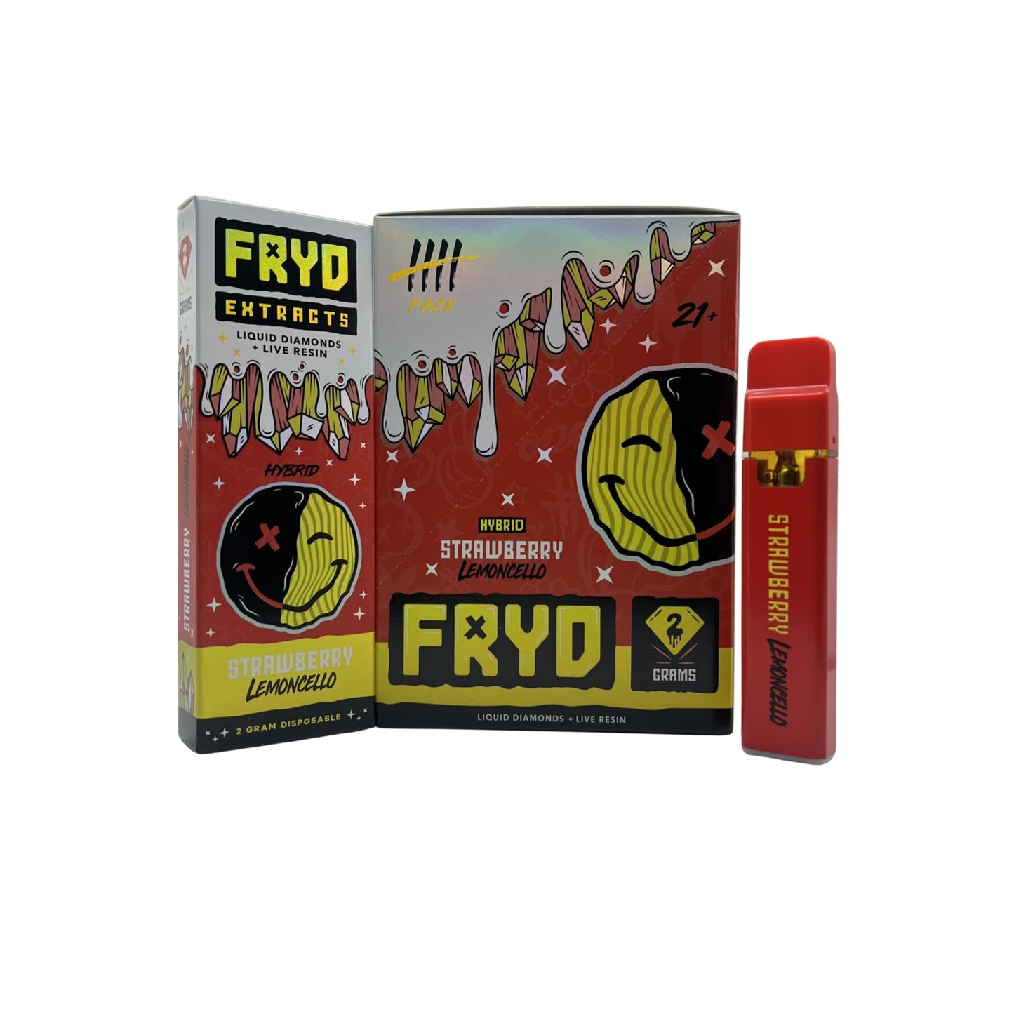 FRYD EXTRACTS DISPOSABLE | STRAWBERRY LEMONCELLO : HYBRD 2ml