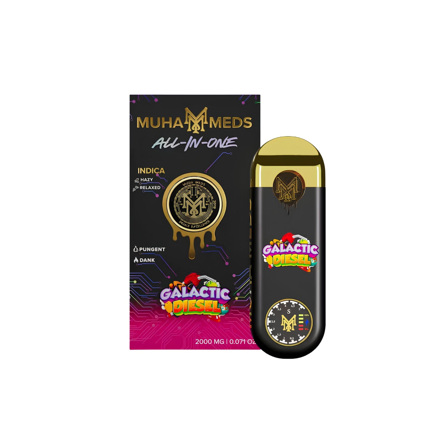 MUHA MEDS ALL - IN - ONE DISPOSABLE 2.0MG | GALACTIC DIESEL : INDICA