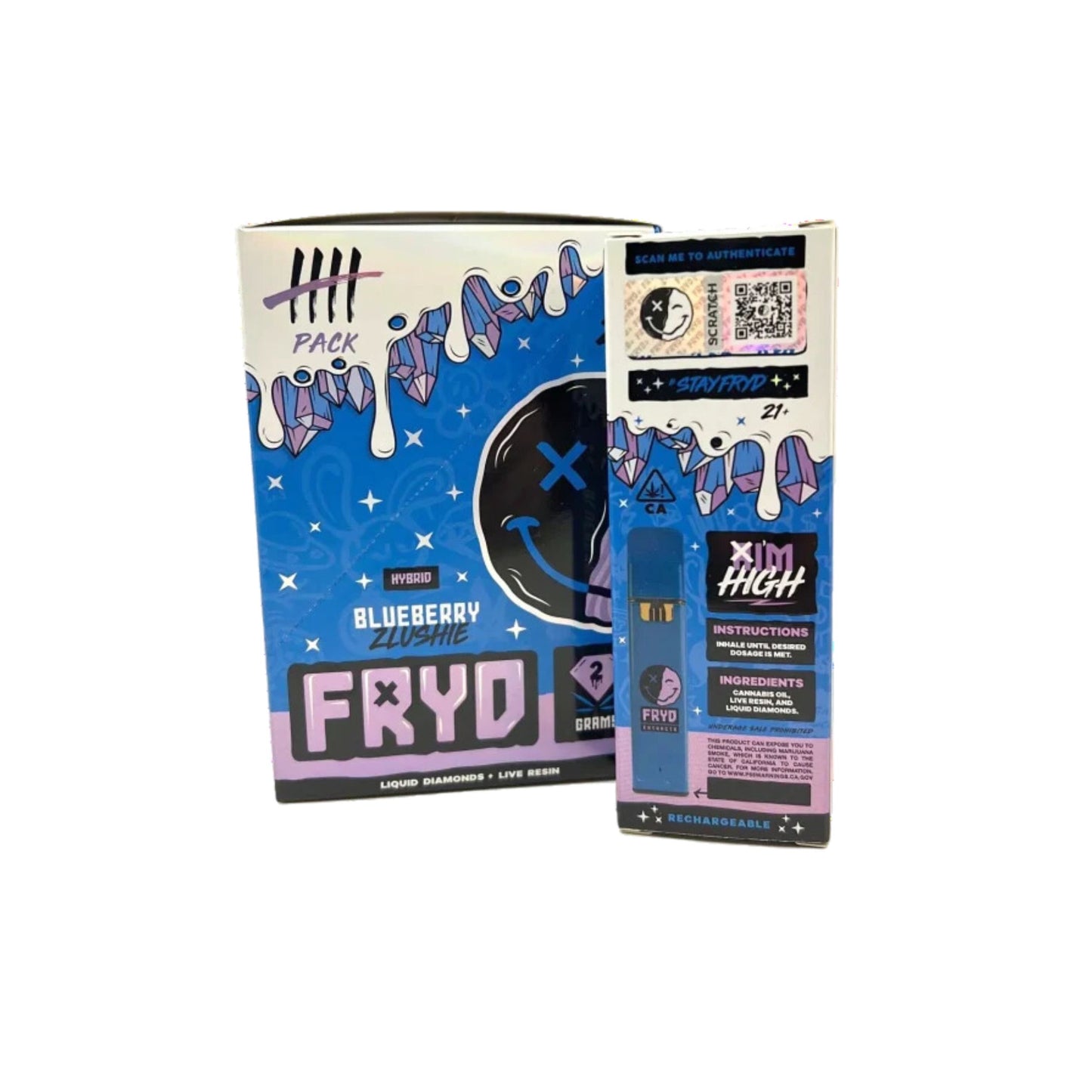 FRYD EXTRACTS DISPOSABLE | BLUEBERRY ZLUSHIE : HYBRID 2ml