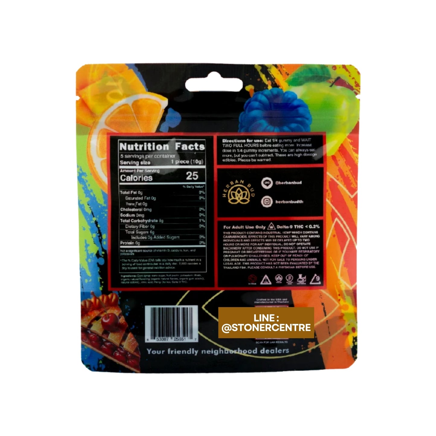 Jelly | Herban Bud Mixed Fruit Edibles gummy infused thc snack