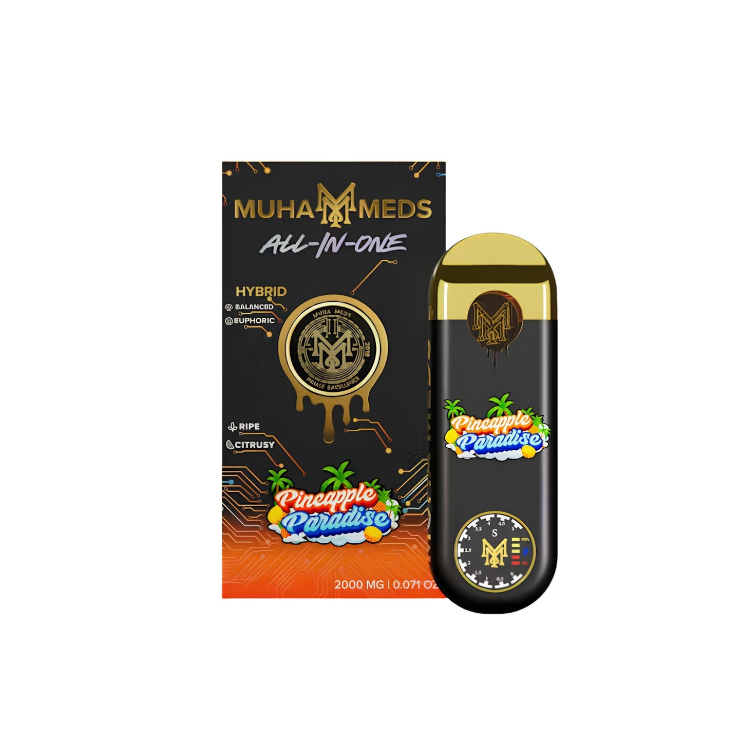 MUHA MEDS ALL - IN - ONE DISPOSABLE 2.0ML | PINEAPPLE PARADISE : HYBRID