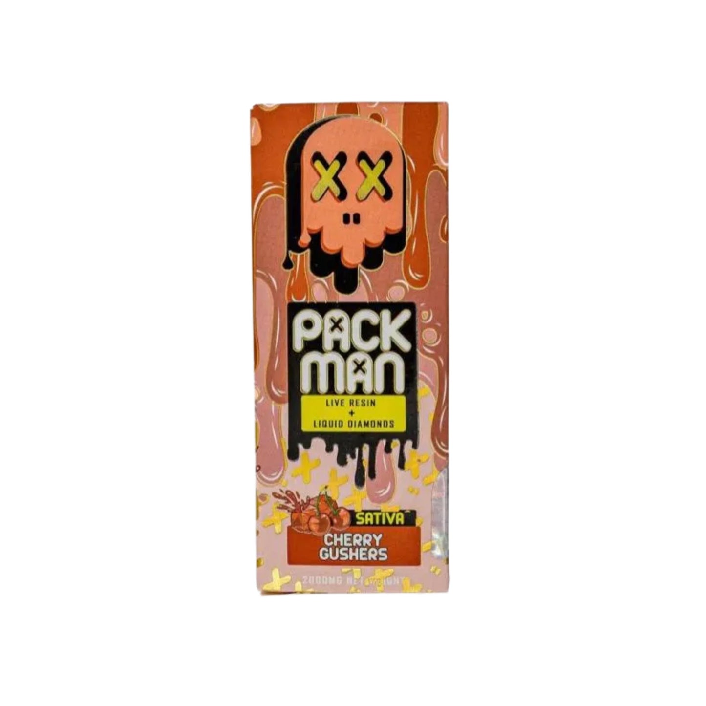 PACK MAN - LIVE RESIN + LIQUID DIAMONDS 2.0ML | CHERRY GUSHERS : SATIVA