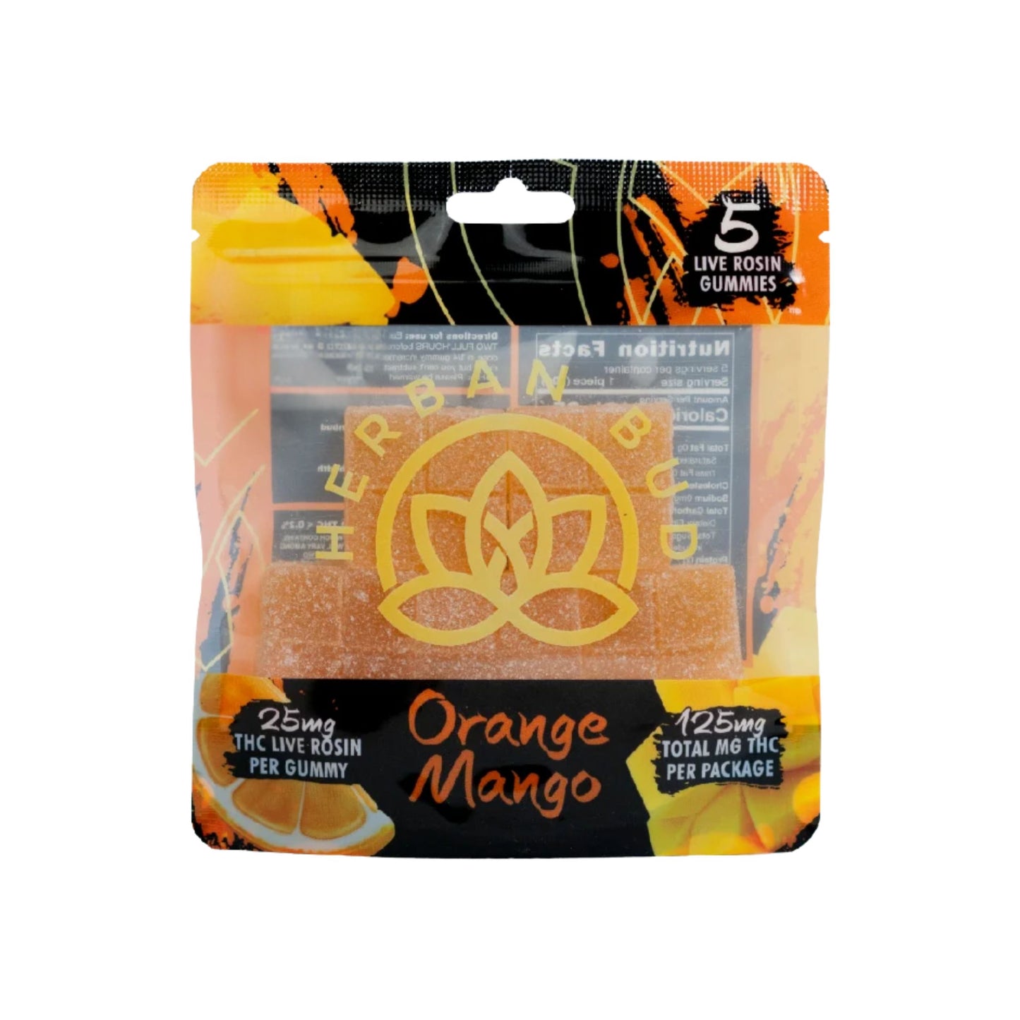 Jelly | Herban Bud Orange Mango Edibles gummy infused thc snack