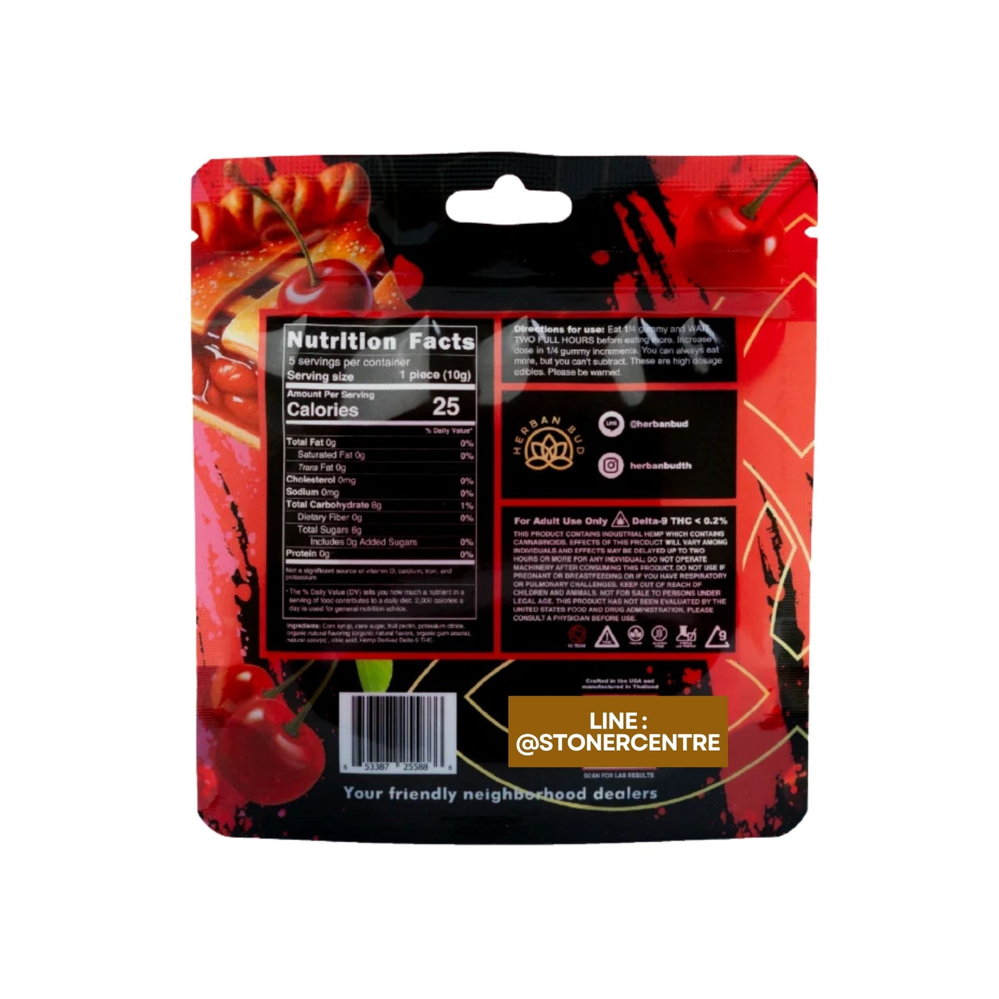 Jelly | Herban Bud Cherry Pie Edibles gummy infused thc snack
