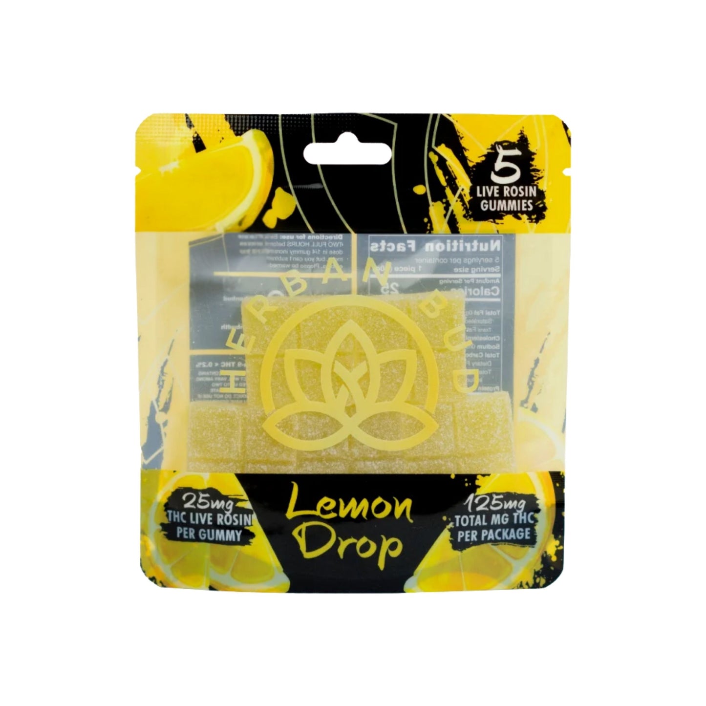 Jelly | Herban Bud  Lemon Drop Edibles gummy infused thc snack