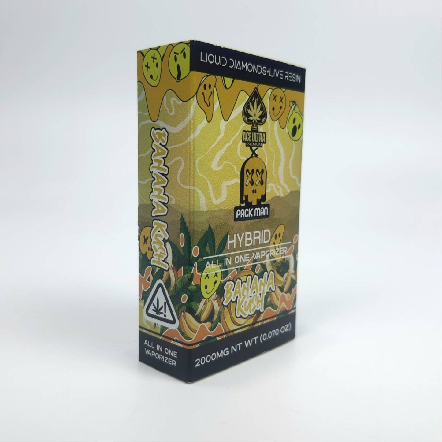 PACK MAN LIQUID DIAMONDS + LIVE RESIN | BANANA KUSH : HYBRID