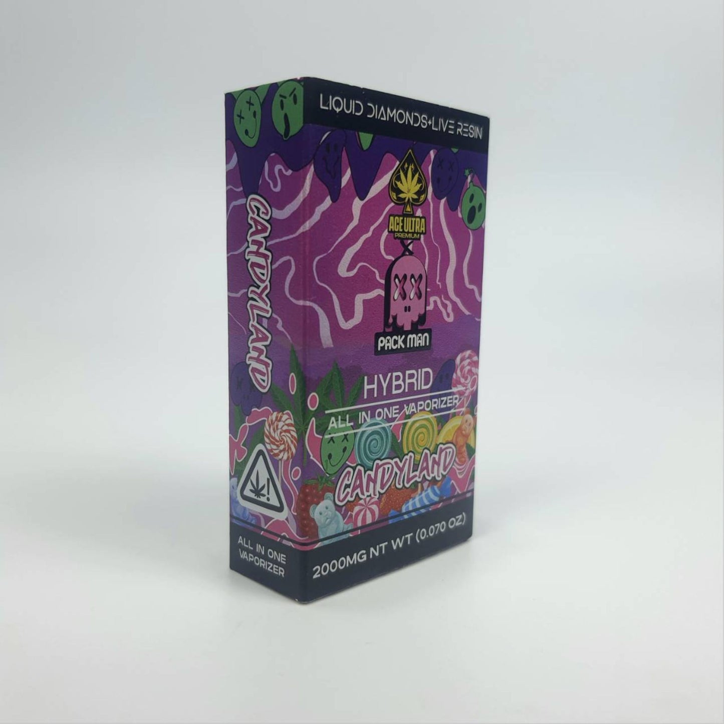 PACK MAN LIQUID DIAMONDS + LIVE RESIN | CANDY LAND : HYBRID