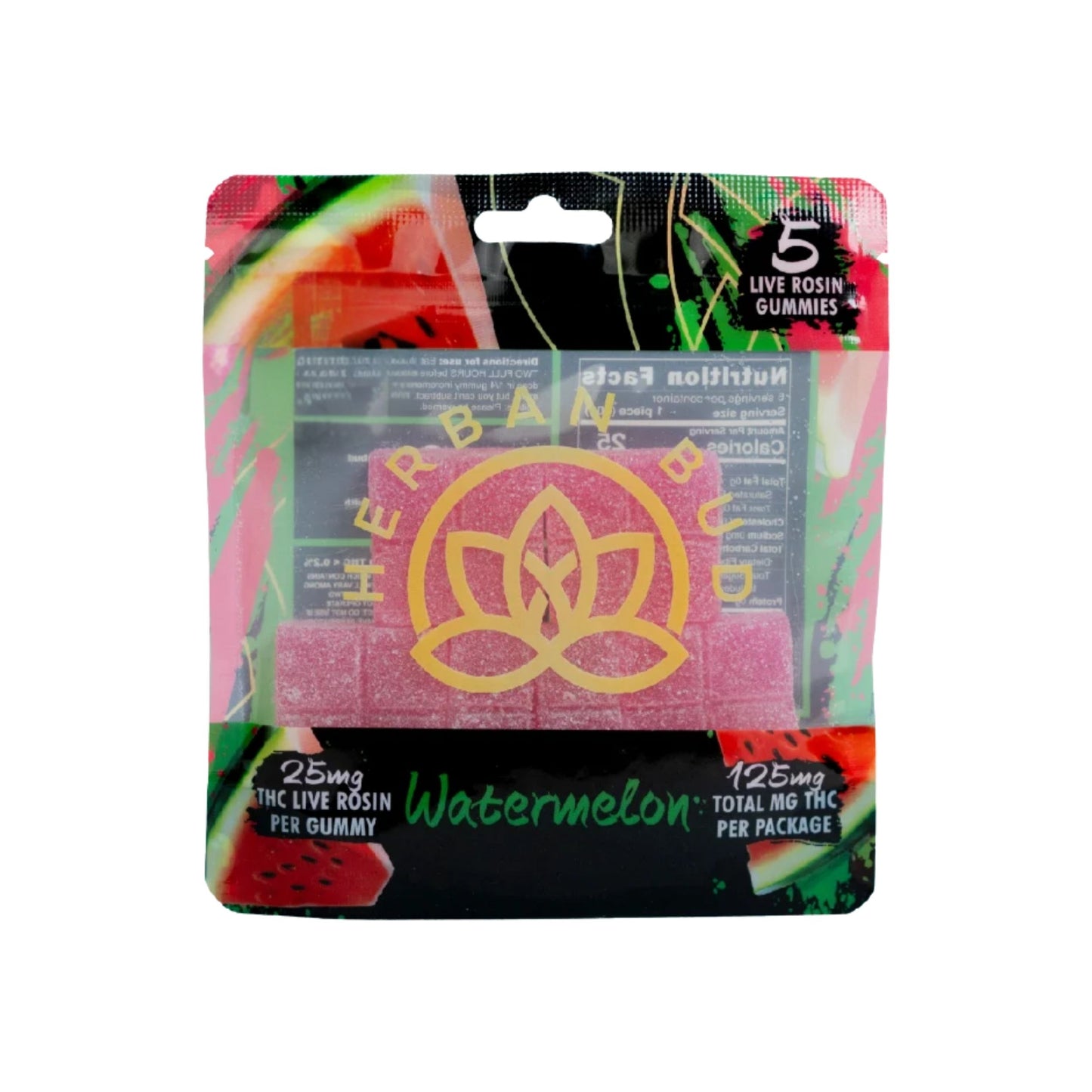 Jelly | Herban Bud Watermelon Edibles gummy infused thc snack