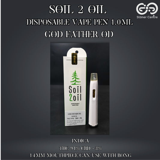 SOIL 2 OIL DISPOSABLE VAPE PEN | GOD FATHER OD