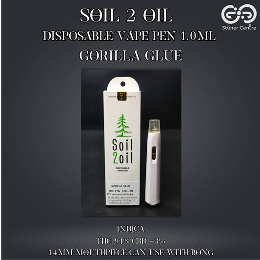 SOIL 2 OIL DISPOSABLE VAPE PEN | GORILLA GLUE