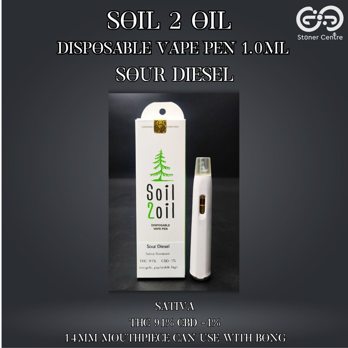 SOIL 2 OIL DISPOSABLE VAPE PEN | SOUR DIESEL